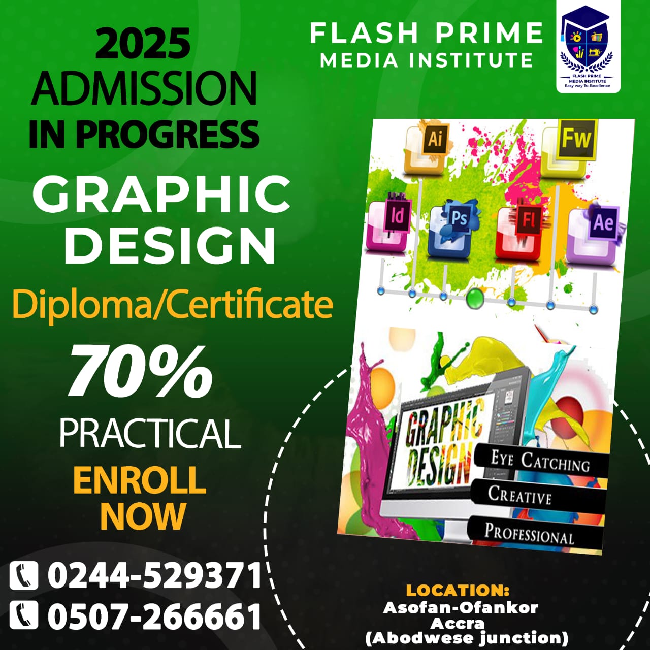 Learn Graphic Design At Flash Media Institute – Admission Is In Progress