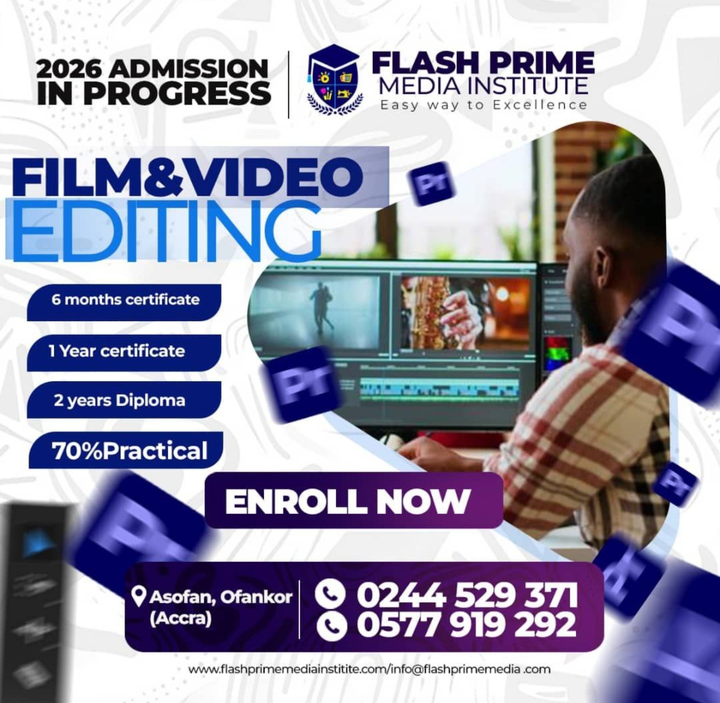 Obtain Diploma Degree In Film And Video Editing At Flash Media Institute – Admission Is In Progress