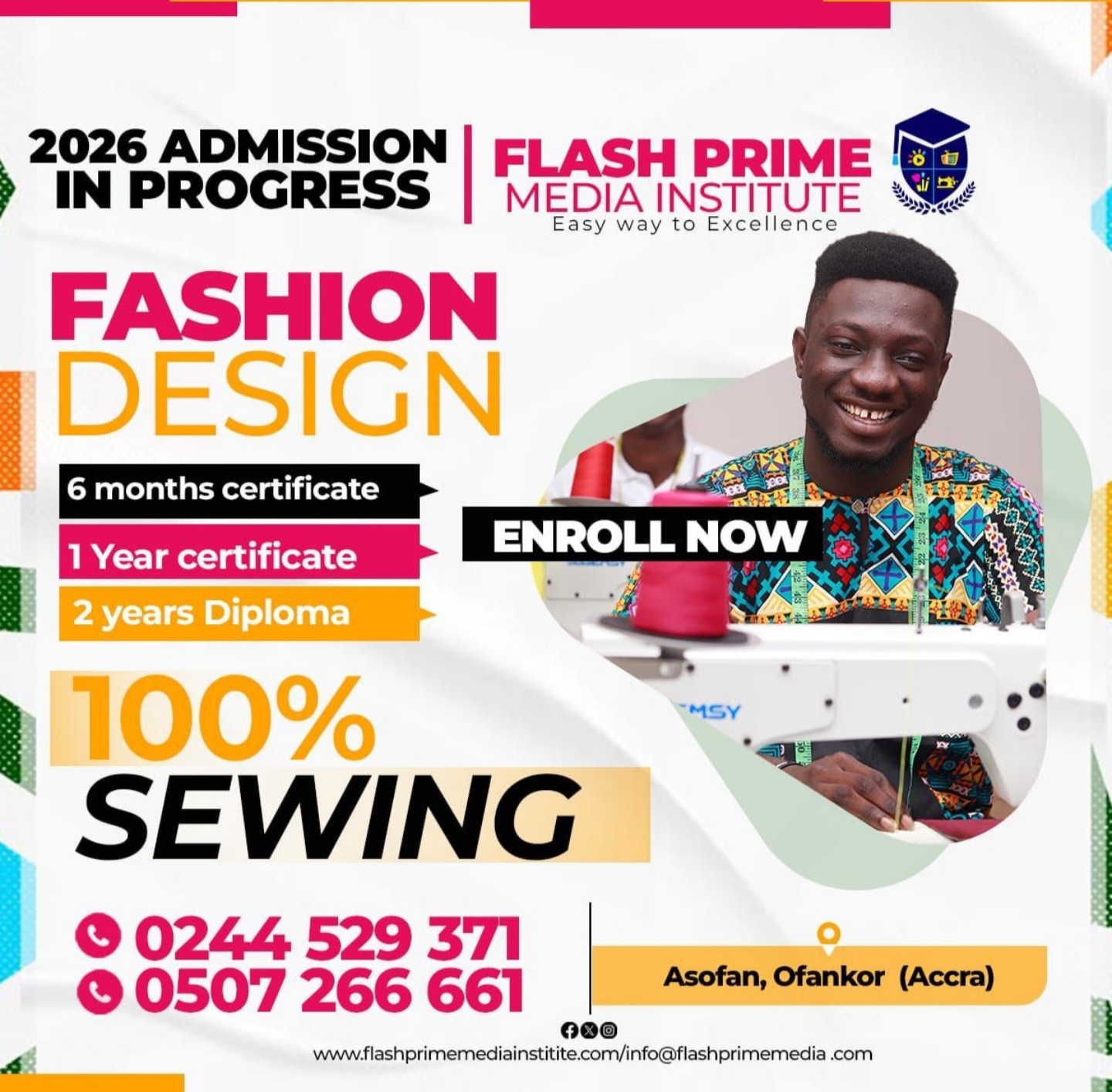 Study Fashion Design At Flash Media Institute – Admission Is In Progress